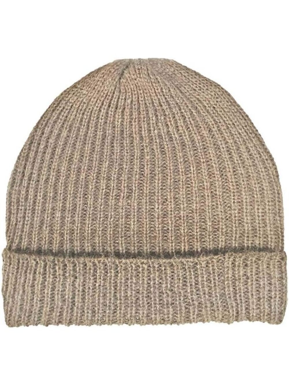 Cozy Ribbed Alpaca Wool Stocking Cap - Unisex Fisherman Style Hat for All